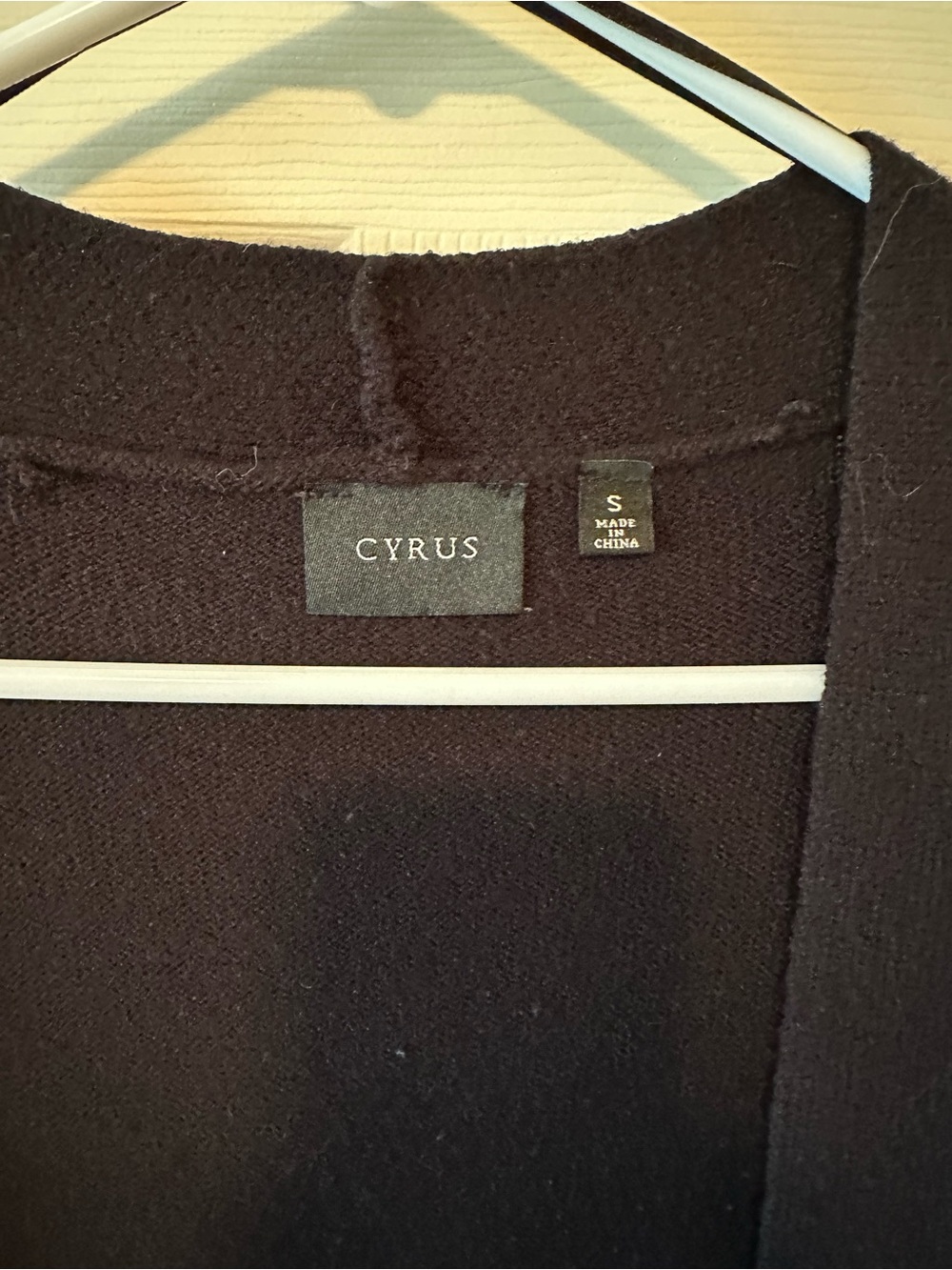 Cyrus Black Open-Front Long Cardigan - Picture 3 of 3
